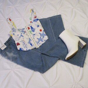 ULTRA COZY VANILLA STAR TROUSERS/JEANS – SIZE S – NWT